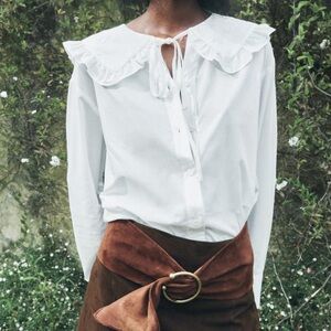Zara Peter Pan Collar Blouse